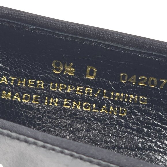 Brooks Brothers England Black Patent Leather Tuxedo Opera Shoes 9.5 Wedding Prom - Picture 10 of 13